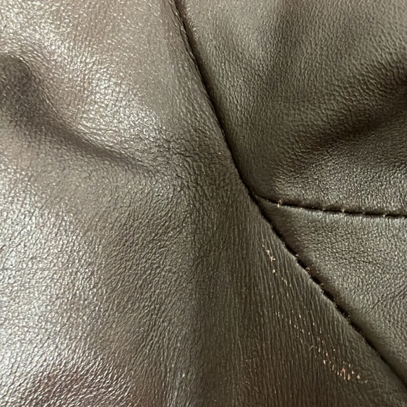 Arden B brown leather moto jacket coat medium - Picture 4 of 13